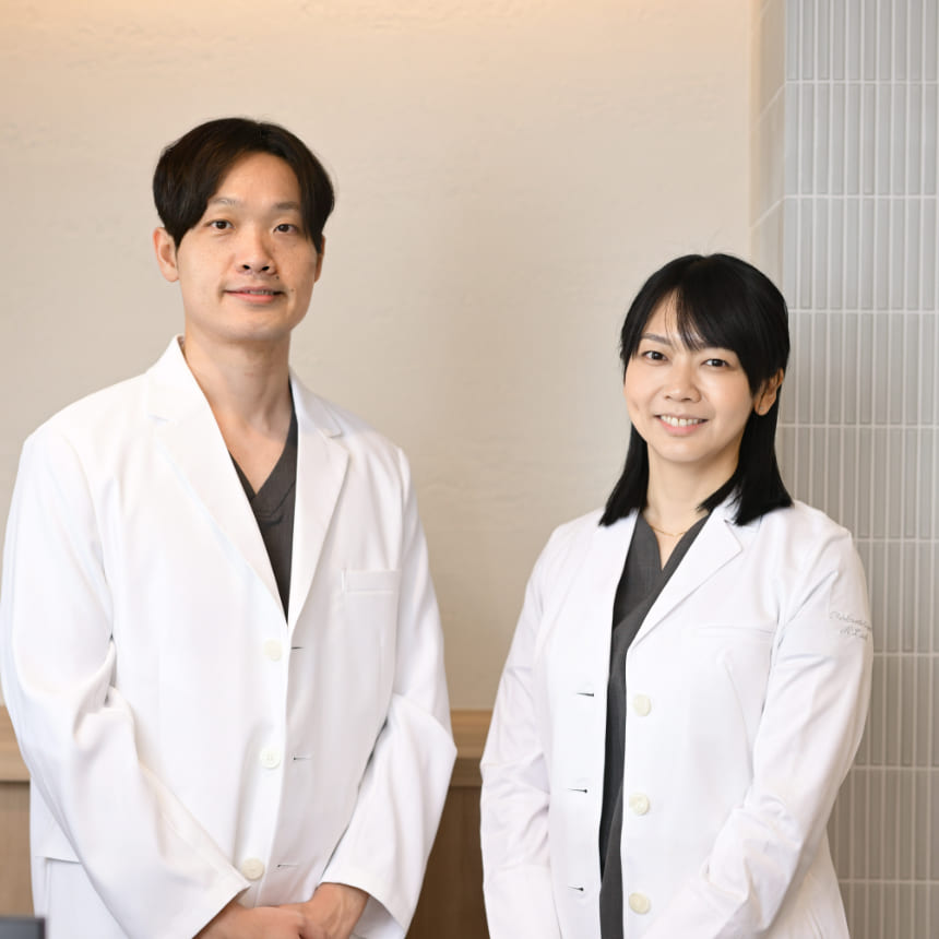 院長 廣瀬 宗と副院長 遠藤 恵